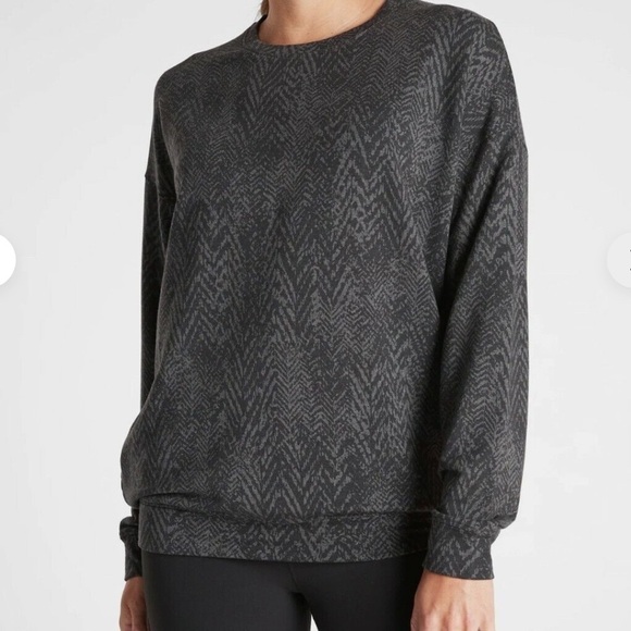 Athleta Studio To Street Gray Pullover Women’s Size Small - Picture 1 of 8